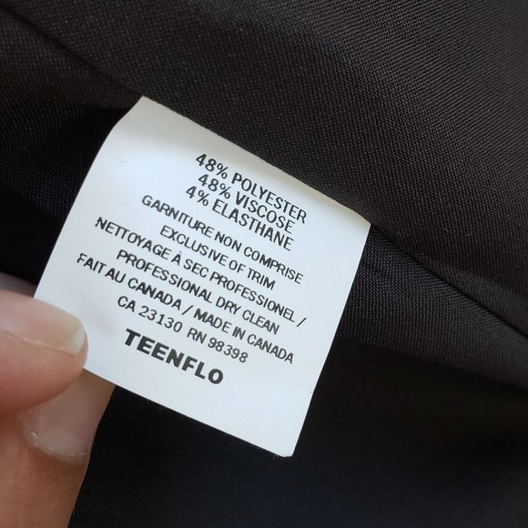 Teenflo Three Button Single-Breasted Blaze Gray Size 4 - Picture 8 of 9